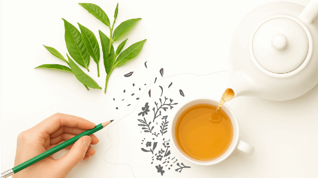 Création artisanale d’un mélange de thé aromatique avec ingrédients naturels – Les Folies de Juli